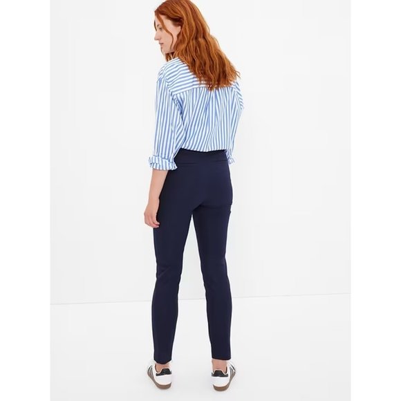 New Gap Mid Rise BiStretch Slim Pants 12 Black A293 - Picture 4 of 6